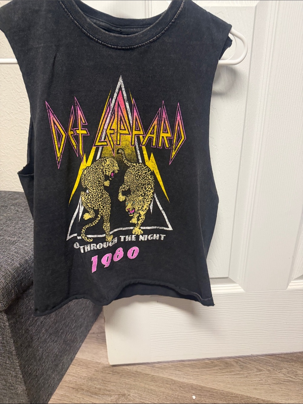 Kids' Black Graphic Muscle Tank - 1980 Through The Night